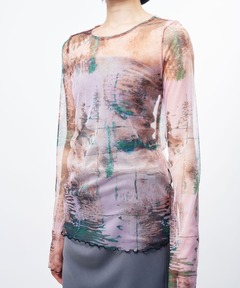 PAINTED TEXTURE ART TOP（Tシャツ/カットソー）｜Ameri（アメリ）の