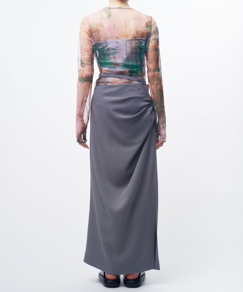 THINGS THAT MATTER（シングス ザット マター）の「PINEAL GLAND PRINT TULLE TOPS / ピニアルグランドプリントチュールトップス（Tシャツ/カットソー・レディース・マルチ・FREE）」の4枚目の写真