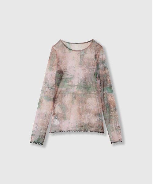 THINGS THAT MATTER（シングス ザット マター）の「PINEAL GLAND PRINT TULLE TOPS / ピニアルグランドプリントチュールトップス（Tシャツ/カットソー・レディース・マルチ・FREE）」の10枚目の写真