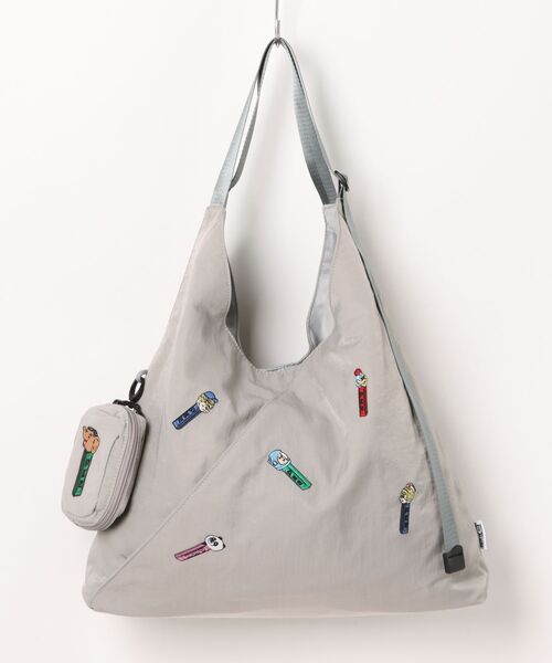 SALON de RUBAN（サロンドルヴァン）の「【SALON de RUBAN / サロン ド ルヴァン】 × PEZ ショルダートート（ショルダーバッグ・レディース・ライトグレー/ブラック/アイボリー/モカ・FREE）」の3枚目の写真