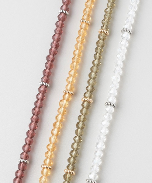 MESSO ピンクビーズ ネックレス mini beads necklace / ミニビーズネックレス（ネックレス
