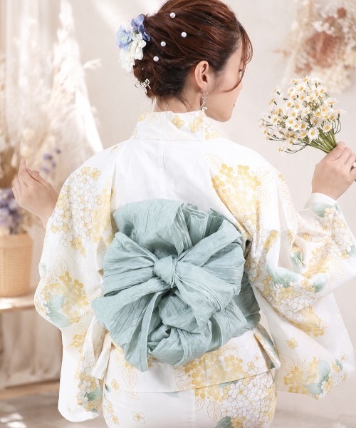 ス*メ様 定価14,300円 サロンハミュー　二部式セパレート浴衣＋しわ兵児帯 Salong hameu（サロン ハミュー）の「ひとりで簡単に着付けできる 二部