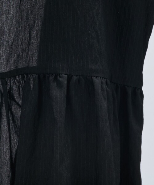 cloenc（クロエンス）の「【セットアップ／手洗い可】ストライプペプラムZIPジレ（シャツ/ブラウス・レディース・ブラック系2/ベージュ系その他6/アイボリー系2・02）」の22枚目の写真