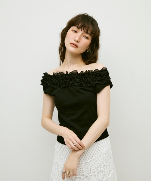 セール】Frill detail sleeveless / フリルディテール