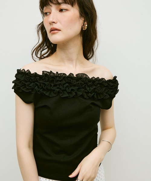 セール】Frill detail sleeveless / フリルディテール