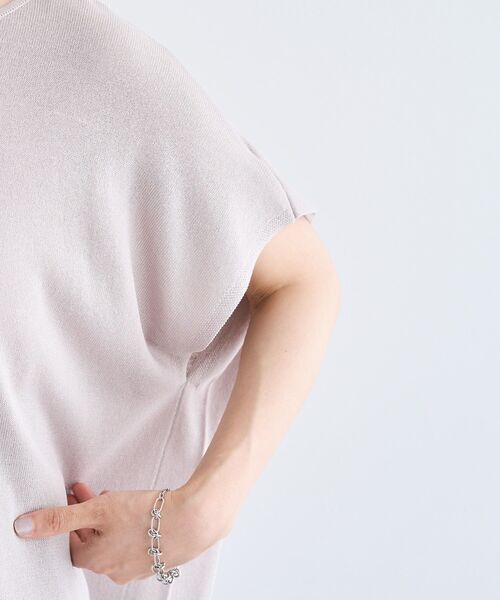 Green Parks(グリーンパークス)の「接触冷感ゆったりニットチュニック(チュニック・レディース・ブラック/ブルー/ライトグレー・FREE)」の20枚目の写真