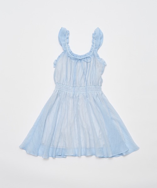 OLIVE des OLIVE（オリーブデオリーブ）の「チュニックワンピース（ワンピース・レディース・ブラック/サックスブルー/ホワイト/オフホワイト・FREE）」の8枚目の写真