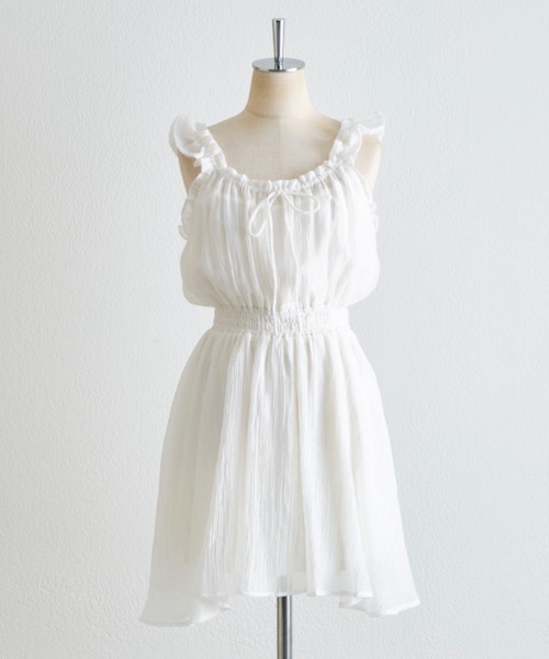 OLIVE des OLIVE（オリーブデオリーブ）の「チュニックワンピース（ワンピース・レディース・ブラック/サックスブルー/ホワイト/オフホワイト・FREE）」の10枚目の写真