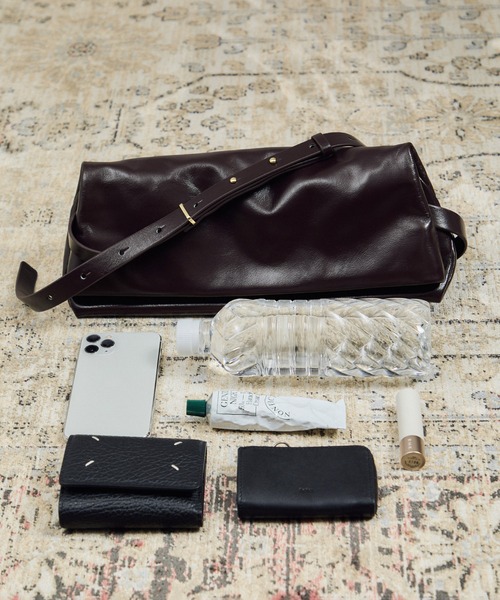 W S（ドゥーブル）】レザー2WAYクラッチショルダー（ショルダーバッグ
