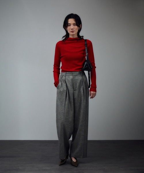 SALON adam et rope'（サロン アダム エ ロペ）の「【W S（ドゥーブル）】レザー2WAYクラッチショルダー（ショルダーバッグ・レディース・ブラック/ダークブラウン・FREE）」の16枚目の写真