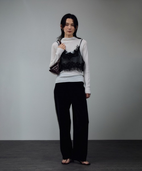 SALON adam et rope'（サロン アダム エ ロペ）の「【W S（ドゥーブル）】レザー2WAYクラッチショルダー（ショルダーバッグ・レディース・ブラック/ダークブラウン・FREE）」の17枚目の写真