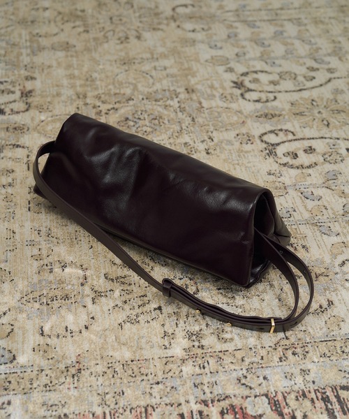 W S（ドゥーブル）】レザー2WAYクラッチショルダー（ショルダーバッグ