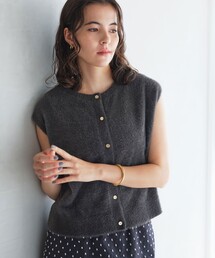フラッフフェザー 2WAY フレンチスリーブ ニット -ウォッシャブル-