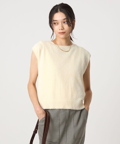 セール】フラッフフェザー 2WAY フレンチスリーブ ニット