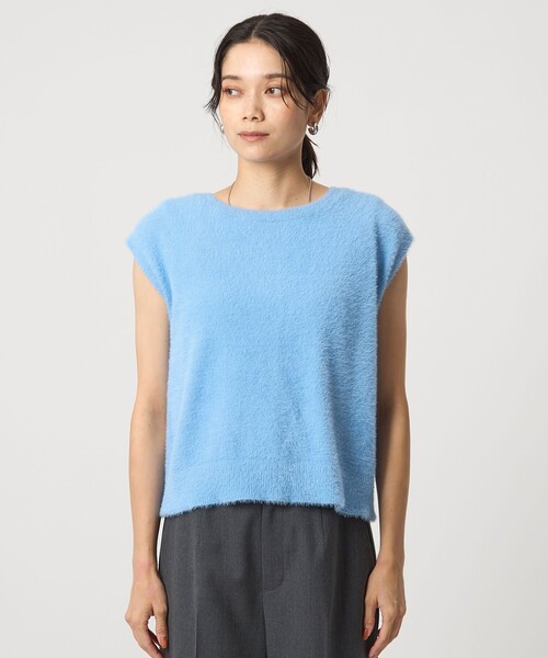 セール】フラッフフェザー 2WAY フレンチスリーブ ニット