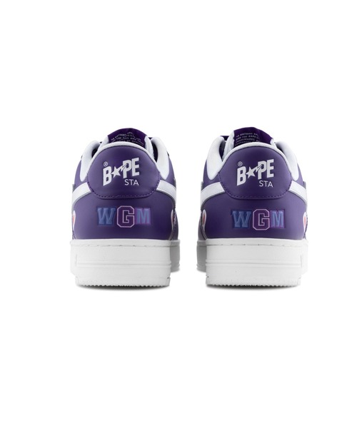 A BATHING APE(アベイシングエイプ)の「BAPE STA SHARK #2(スニーカー・メンズ・ブラック/ホワイト/パープル・10/11/12/7/8/9/8.5/13/9.5)」の9枚目の写真