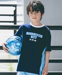 nexchic（ネクシック）の「【Manchester City(マンチェスターシティ)コレクション】天竺バックロゴ半袖Tシャツ(110~150cm)（Tシャツ/カットソー）」