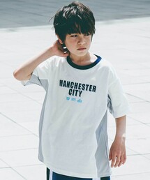 nexchic（ネクシック）の「【Manchester City(マンチェスターシティ)コレクション】天竺バックロゴ半袖Tシャツ(110~150cm)（Tシャツ/カットソー）」