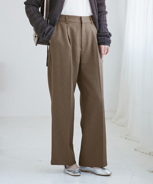 セール】レディハンサムシリーズ ウールライクウエストタック