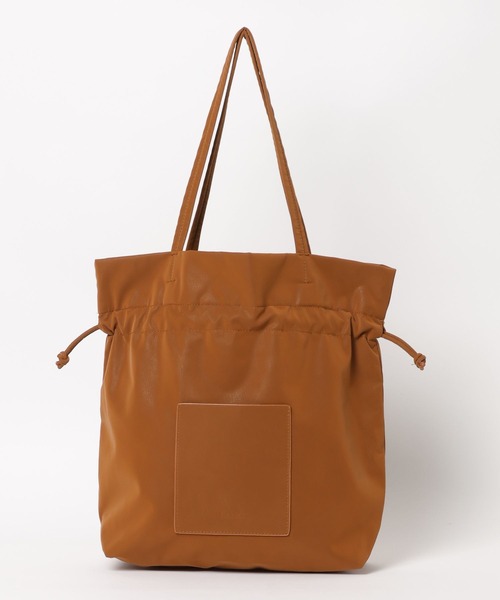 LAKOLE(ラコレ)の「ヌバック風巾着トートバッグ / 574762(トートバッグ・レディース・ブラック/ブラウン/グレイッシュベージュ/ライトグリーン・FREE)」の16枚目の写真