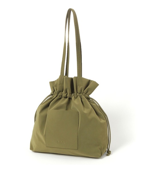 LAKOLE(ラコレ)の「ヌバック風巾着トートバッグ / 574762(トートバッグ・レディース・ブラック/ブラウン/グレイッシュベージュ/ライトグリーン・FREE)」の7枚目の写真