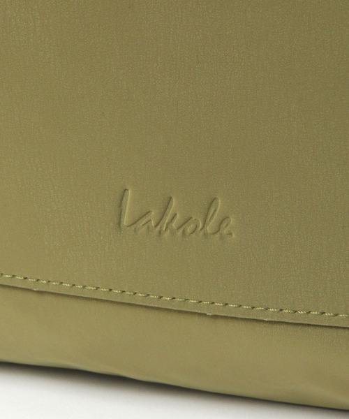 LAKOLE(ラコレ)の「ヌバック風巾着トートバッグ / 574762(トートバッグ・レディース・ブラック/ブラウン/グレイッシュベージュ/ライトグリーン・FREE)」の9枚目の写真