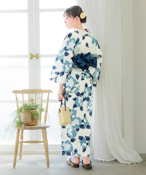 セール】レディース 浴衣 レディース 女性浴衣 2点セット(綿浴衣