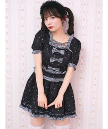 Ank Rouge（アンクルージュ）の「ハートドット×千鳥SETUP（ワンピース）」