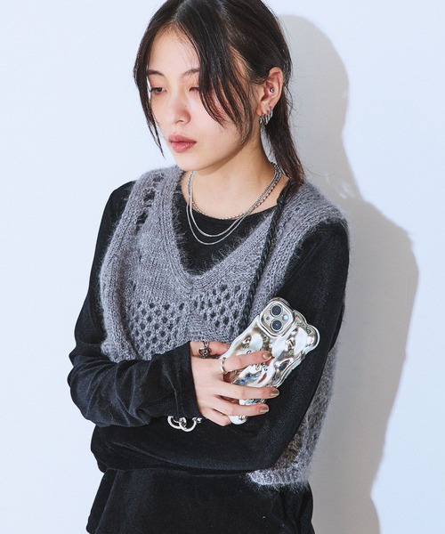 JEANASIS(ジーナシス)の「フェイクスエードスマホケースショルダー/580500(スマホグッズ・レディース・ブラウン/ライトブルー/ブラック・FREE)」の8枚目の写真