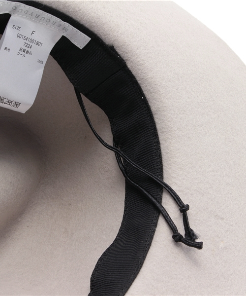 MERCURYDUO（マーキュリーデュオ）の「【GDS】 フェイクスエード細リボンHAT（ハット・レディース・キャメル/ライトグレー/ベージュ系その他・FREE）」の11枚目の写真