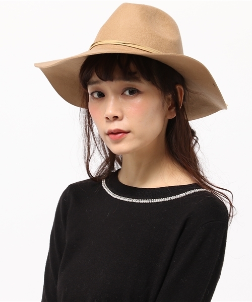 MERCURYDUO（マーキュリーデュオ）の「【GDS】 フェイクスエード細リボンHAT（ハット・レディース・キャメル/ライトグレー/ベージュ系その他・FREE）」の12枚目の写真