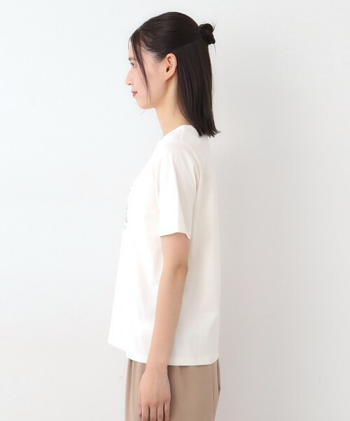 LAURA ASHLEY（ローラアシュレイ）の「【STORY掲載！/接触冷感/コットン100％／3colors】エラビー スカーフ柄 Tシャツ（Tシャツ/カットソー・レディース・オフホワイト/チャコールグレー/サックスブルー・38/40）」の17枚目の写真