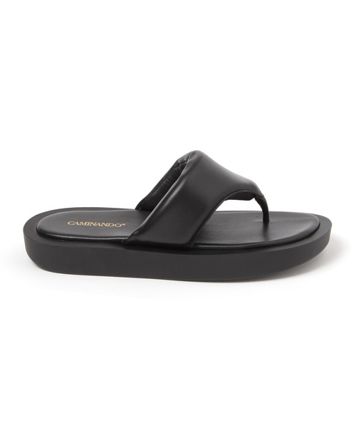 Curensology（カレンソロジー）の「Curensology(カレンソロジー)/【CAMINANDO】パディングサンダル（サンダル・レディース・ブラック/オフホワイト・37/36/38）」の4枚目の写真