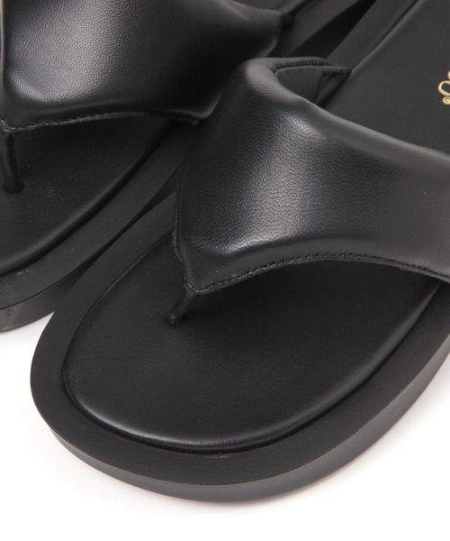 Curensology（カレンソロジー）の「Curensology(カレンソロジー)/【CAMINANDO】パディングサンダル（サンダル・レディース・ブラック/オフホワイト・37/36/38）」の8枚目の写真