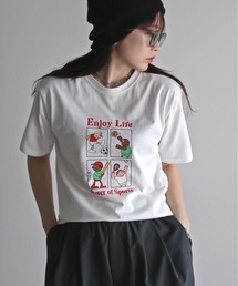 COURO（コウロ）の「デザイングラフィックモチーフＴシャツ（Tシャツ/カットソー）」