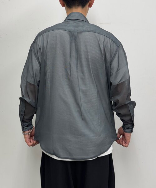 CIAOPANIC（チャオパニック）の「メッシュアソート柄ロングスリーブシャツ（シャツ/ブラウス・レディース・ブラウン/ブラック/チャコールグレー・MEDIUM/LARGE）」の17枚目の写真