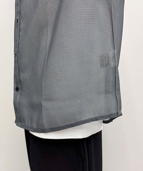 CIAOPANIC（チャオパニック）の「メッシュアソート柄ロングスリーブシャツ（シャツ/ブラウス・レディース・ブラウン/ブラック/チャコールグレー・MEDIUM/LARGE）」の19枚目の写真