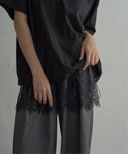 notch.（ノッチ）の「【 notch. by yui 】ドローコードTシャツ（Tシャツ/カットソー・レディース・オフホワイト/ライトグレー/ブラック・M）」の20枚目の写真