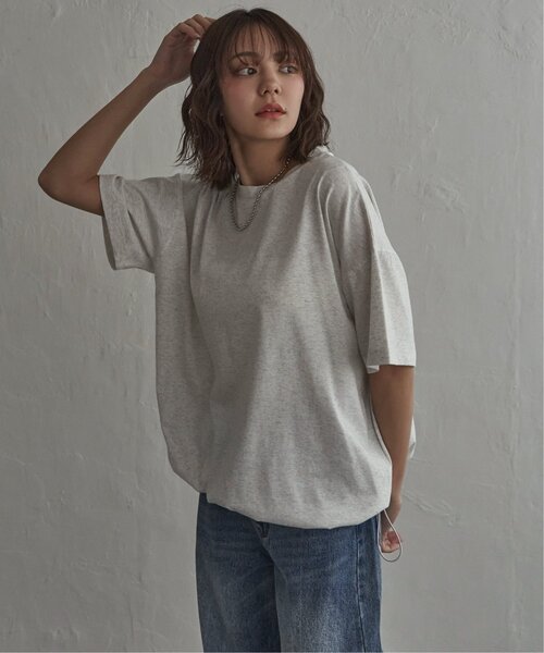 notch.（ノッチ）の「【 notch. by yui 】ドローコードTシャツ（Tシャツ/カットソー・レディース・オフホワイト/ライトグレー/ブラック・M）」の17枚目の写真