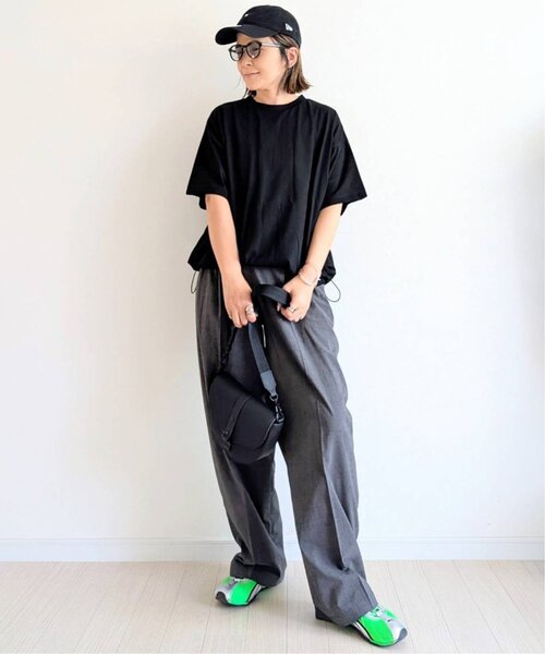 notch.（ノッチ）の「【 notch. by yui 】ドローコードTシャツ（Tシャツ/カットソー・レディース・オフホワイト/ライトグレー/ブラック・M）」の11枚目の写真