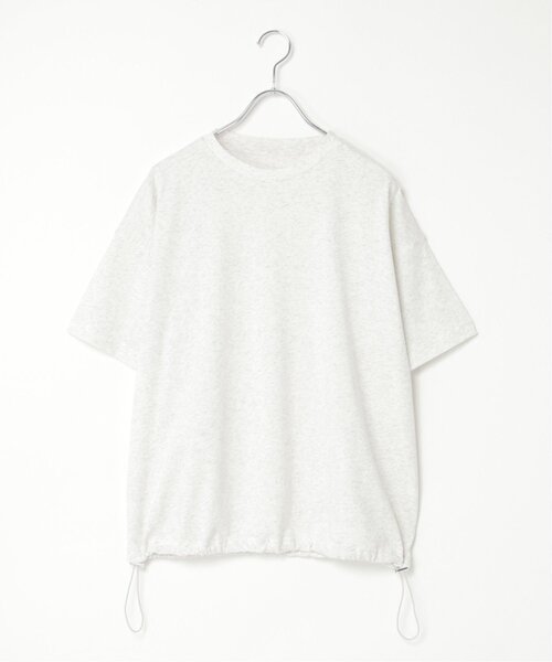 notch.（ノッチ）の「【 notch. by yui 】ドローコードTシャツ（Tシャツ/カットソー・レディース・オフホワイト/ライトグレー/ブラック・M）」の9枚目の写真