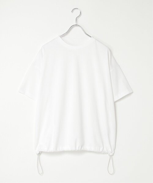 notch.（ノッチ）の「【 notch. by yui 】ドローコードTシャツ（Tシャツ/カットソー・レディース・オフホワイト/ライトグレー/ブラック・M）」の8枚目の写真