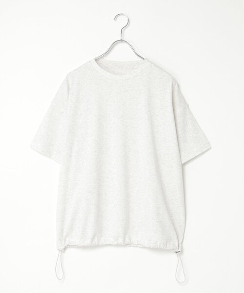 notch.(ノッチ)の「【notch.by yui】ドローコードTシャツ(Tシャツ/カットソー・レディース・オフホワイト/ライトグレー/ブラック・M)」の3枚目の写真