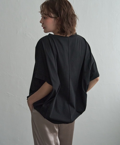notch.(ノッチ)の「【 notch. by yui 】ドローコードTシャツ(Tシャツ/カットソー・レディース・オフホワイト/ライトグレー/ブラック・M)」の11枚目の写真