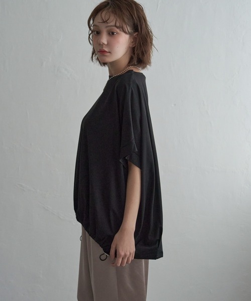 notch.(ノッチ)の「【 notch. by yui 】ドローコードTシャツ(Tシャツ/カットソー・レディース・オフホワイト/ライトグレー/ブラック・M)」の10枚目の写真
