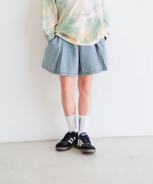 BAYFLOW（ベイフロー）の「[デニム＆迷彩柄♪]アソートプリーツキュロット(KIDS)（その他パンツ・キッズ・カモフラージュ/ブルー/ブラック・110cm/120cm/130cm/140cm/150cm）」の16枚目の写真