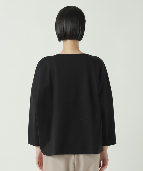 ZUCCa(ズッカ)の「トリコットジャージィー / カットソー / S(Tシャツ/カットソー・レディース・ブラック/ホワイト/ベージュ・M size)」の4枚目の写真