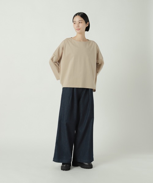 ZUCCa(ズッカ)の「トリコットジャージィー / カットソー / S(Tシャツ/カットソー・レディース・ブラック/ホワイト/ベージュ・M size)」の6枚目の写真