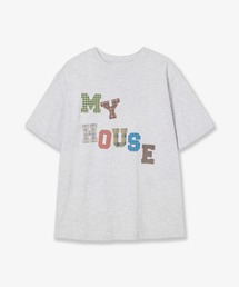韓国女子 人気ロゴTシャツ[AEAE] MY HOUSE T-SHIRTS aeae｜エーイーエーイーのTシャツ/カットソー通販 - ZOZOTOWN