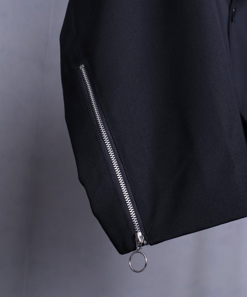 welise（ウェライズ）の「【welise×犬飼京 -ephemeral-】 TANRAN グレイスフルヘビーTR  ジップギミックショートテーラードジャケット（テーラードジャケット・メンズ・ブラック・L/M/S）」の13枚目の写真